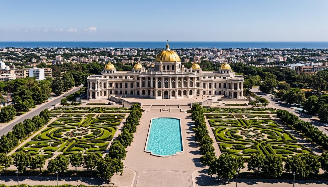 Vue aérienne du Palais Présidentiel